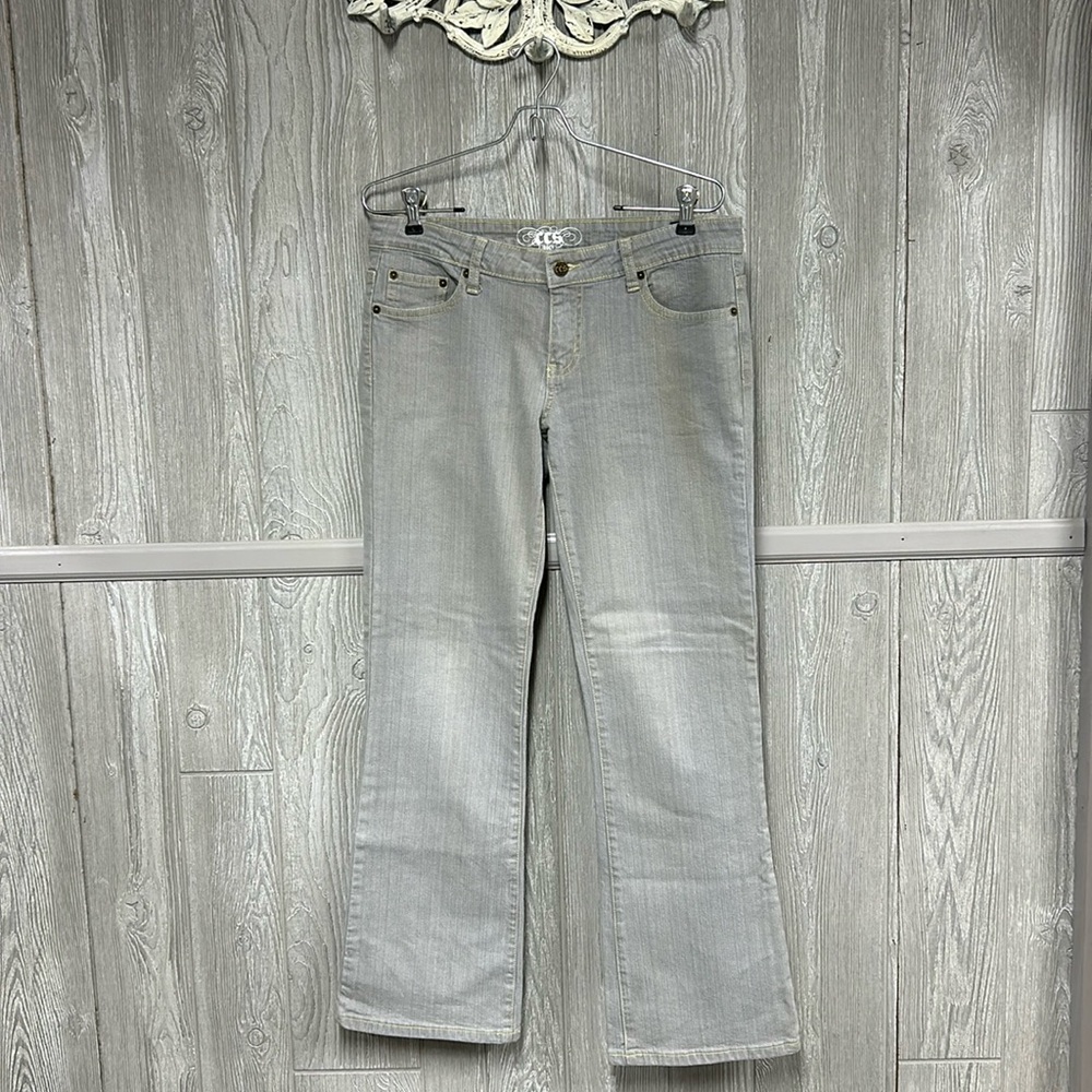 Grey Wash Y2K CCS Skate Jeans NWOT Size 7 Juniors